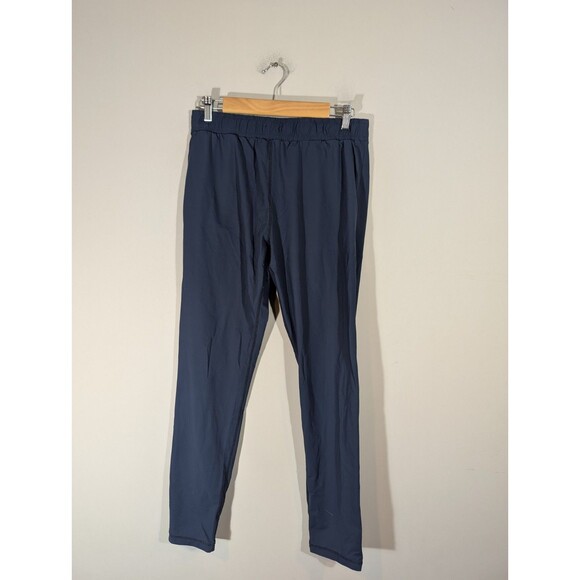 Zyia Women Navy Pull On Athletic Joggers Pants Sz M Outdoor Gorpcore Lightweight - Picture 1 of 9
